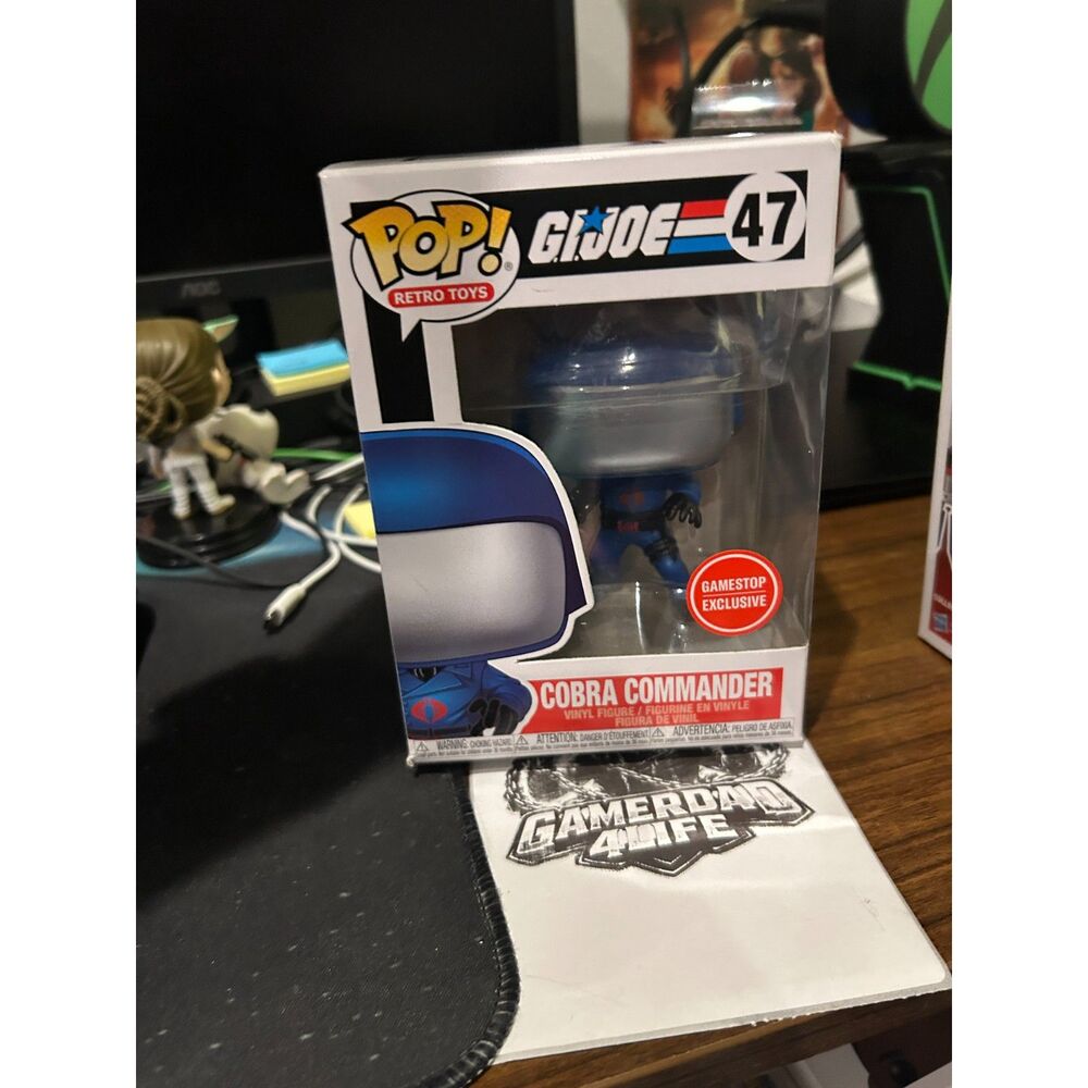 Funko POP! Retro Toys: Exclusive G.I. Joe Cobra Commander Vinyl Figure #47 NEW